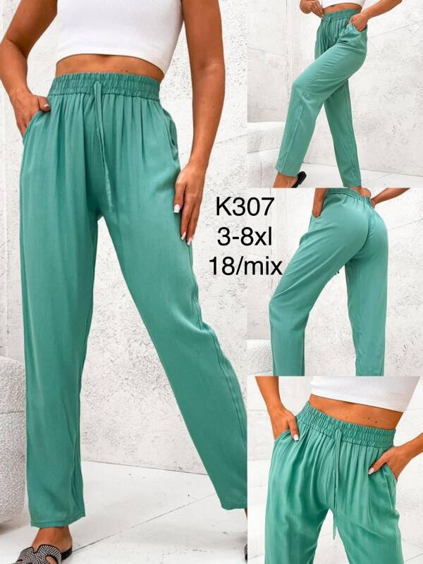 Spodnie damskie  Roz 3XL-8XL, Mix kolor Paczka 18 szt